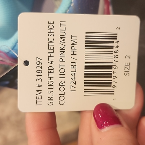 Skechers S-Lights kids size 2 sneakers. - Picture 9 of 10